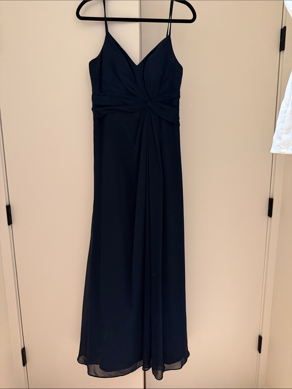 Azazie Navy Spaghetti-Strap Maxi Dress